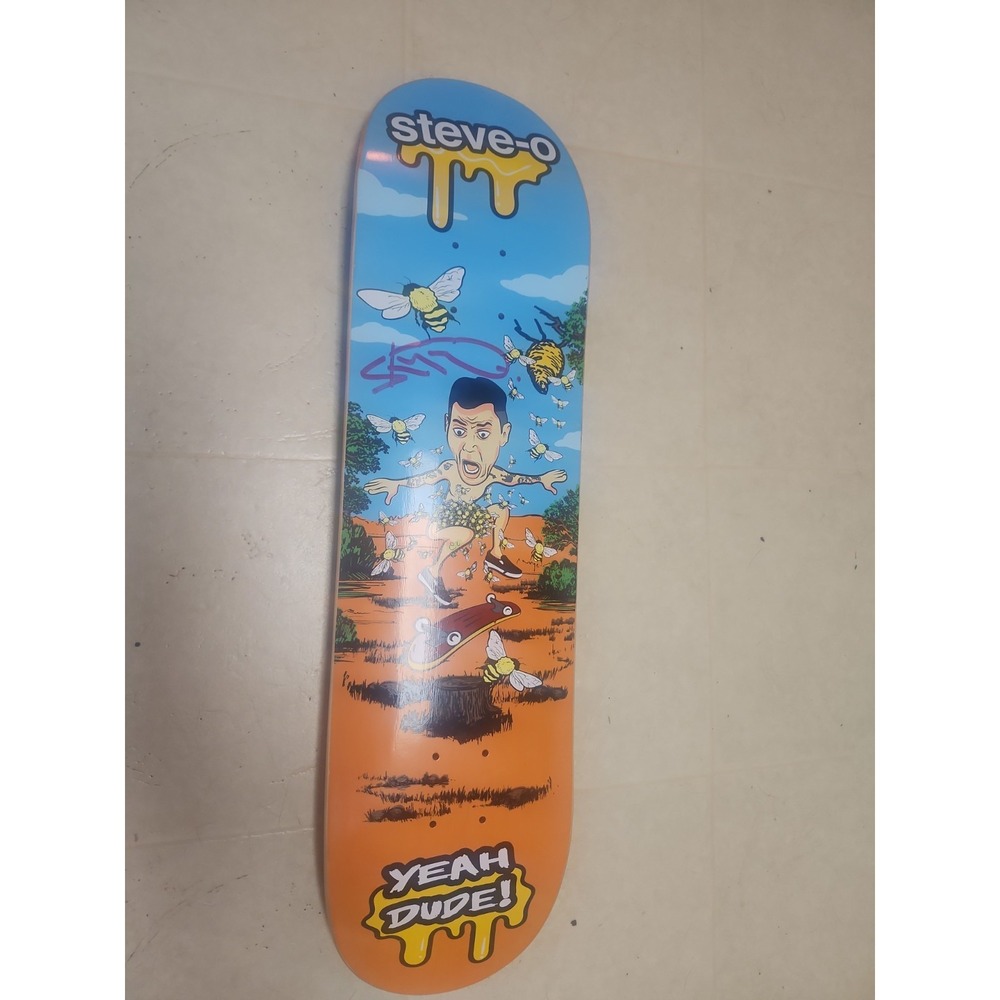 SIGNED Steve-O Beekini Skateboard Deck - Jackass Forever Autographed
